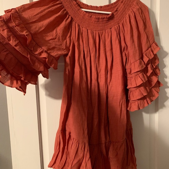 Shoulder Ruffle Dress - Picture 3 of 3